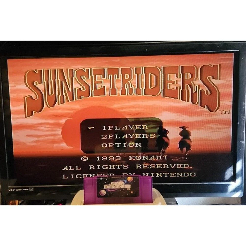 Super Nintendo 3000 in 1 Multi Video Game Cart SNES Retro Gaming Clear purple